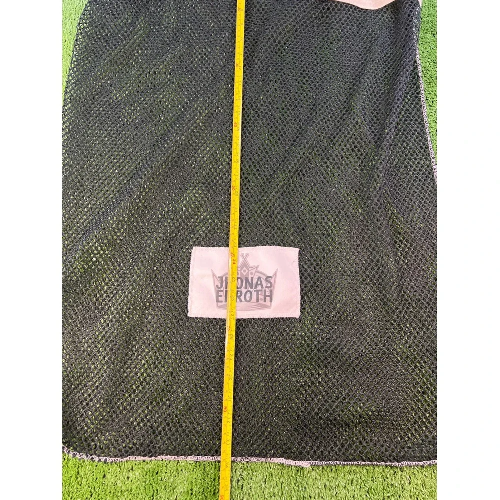 Jhonas Enroth‎ Black Mesh Laundry Bag Gym Bag Sports Equipment Storage Carryall